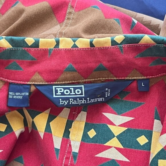 Polo Ralph Lauren Mens L Rare Southwest Aztec Hunting Chore Western Barn Jacket - Picture 3 of 14